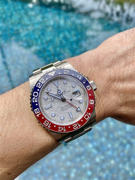 meteorite pepsi rolex|rolex pepsi for sale.